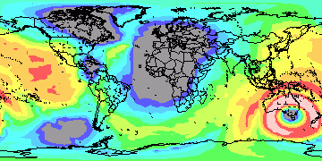 Ham CAP path predictor 40m SSN=50 20-03-2004