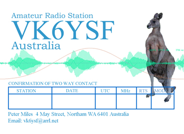 VK6YSF QSL CARD 2008