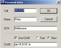 Personal data details