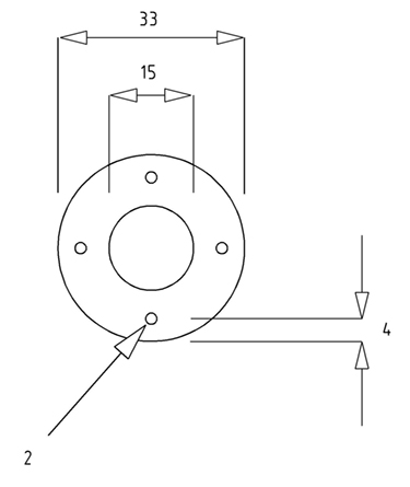 Figure 4 Radial element mounting disk